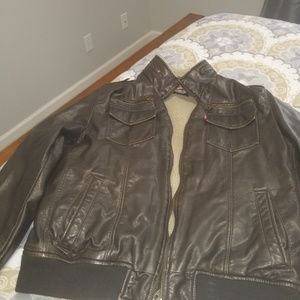 Mens bomber jacket -leather